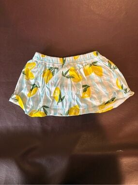 🩷 6 for $20 🩷  Girls Lemon Print Skirted Shorts - Yellow